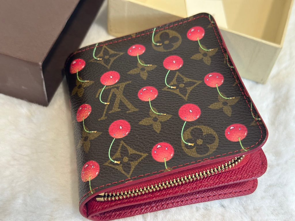 Louis Vuitton Monogram Cerises Compact Zipper Wallet
