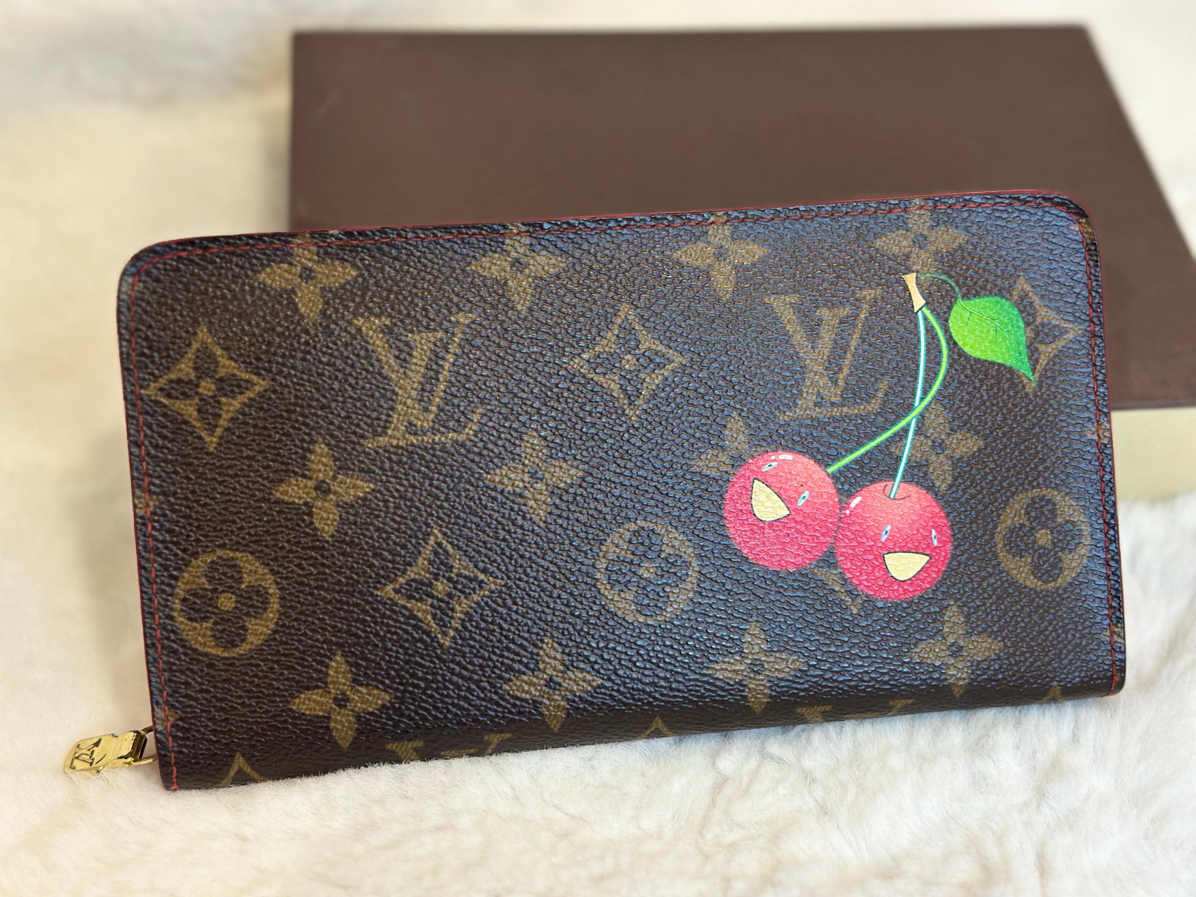 Louis Vuitton Monogram Cherry x Takashi Murakami Zippy Coin Purse Wallet