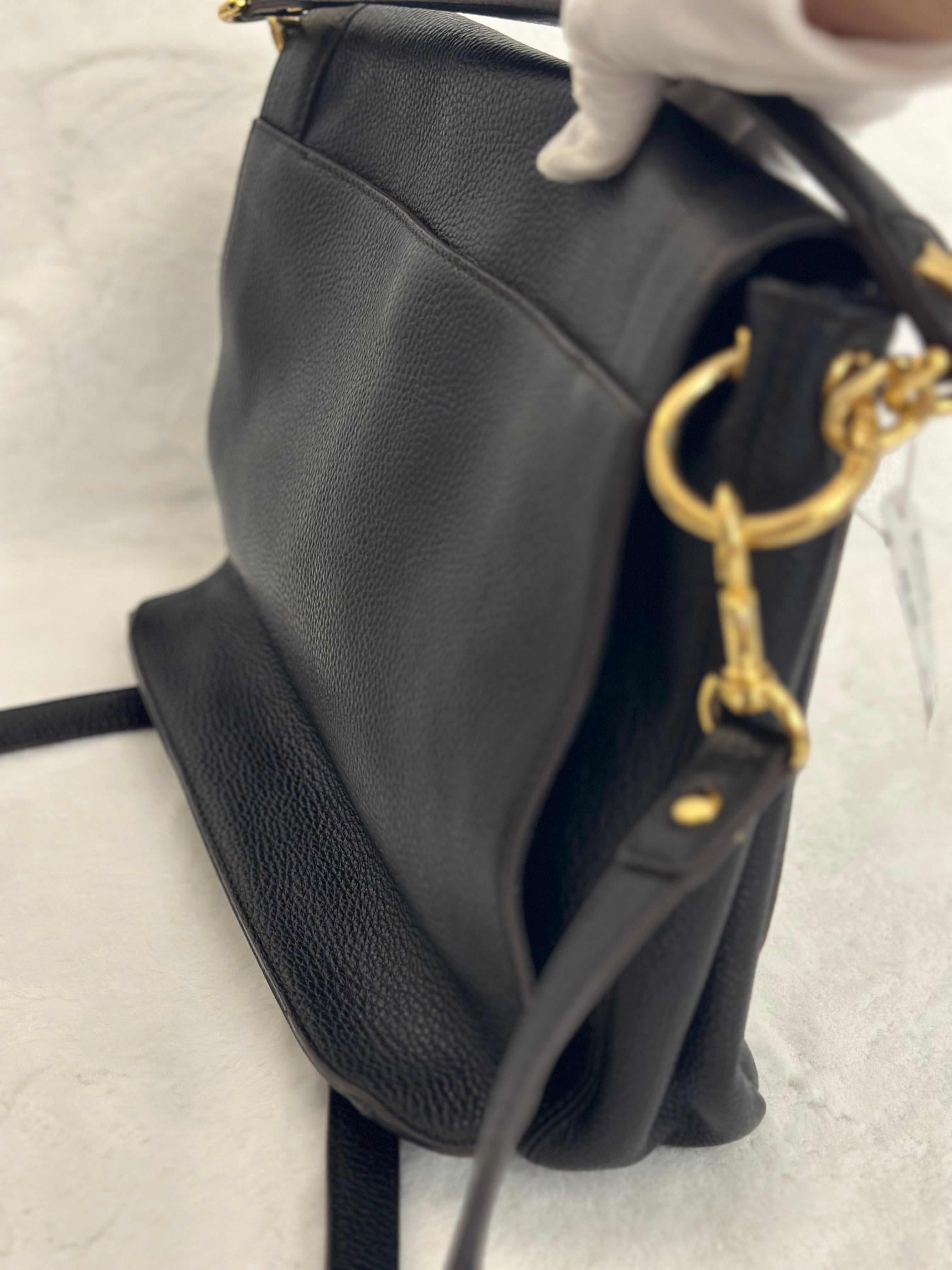 MCM Black leather Messenger Bag
