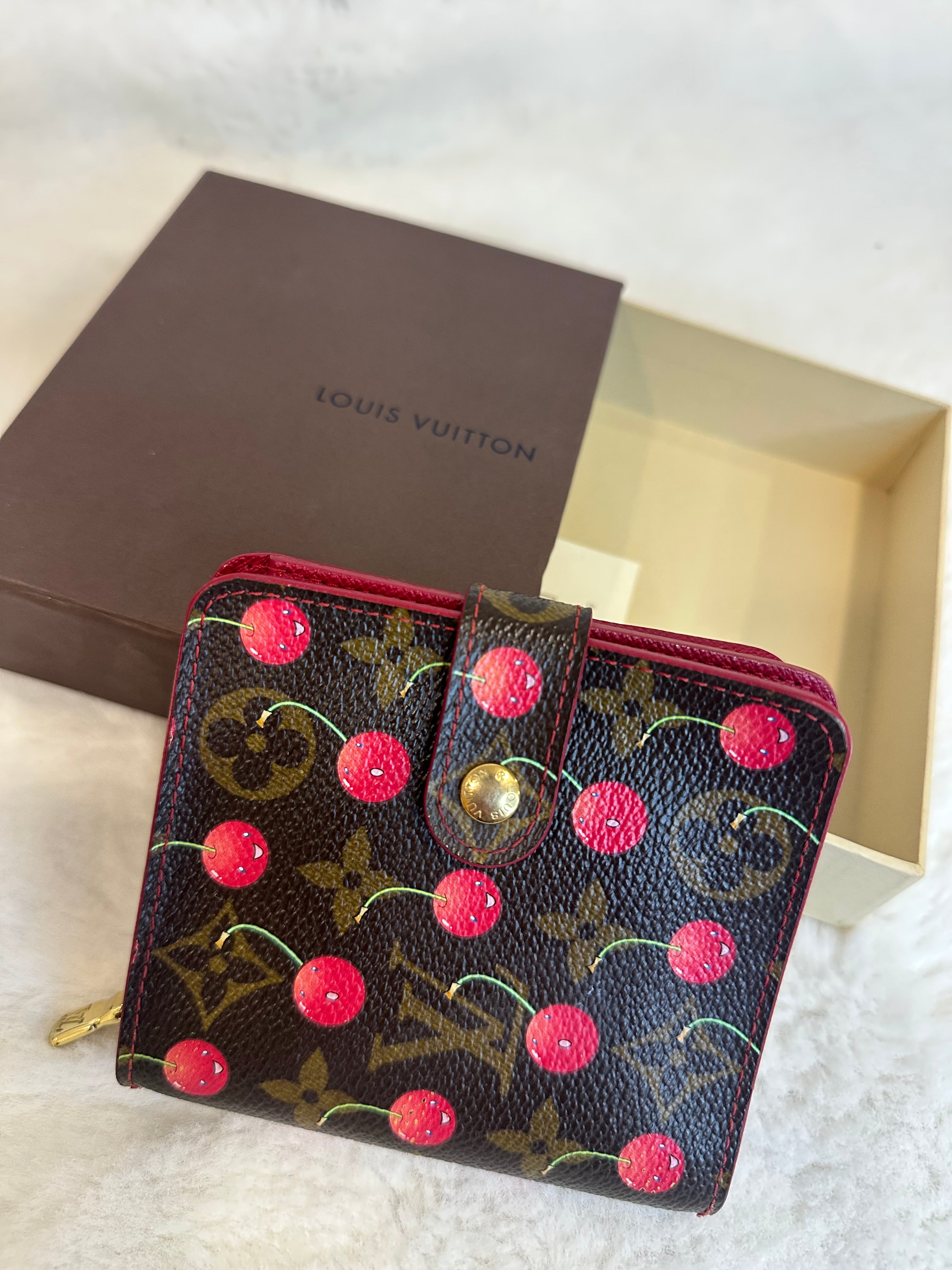 Louis Vuitton Monogram Cerises Compact Zipper Wallet