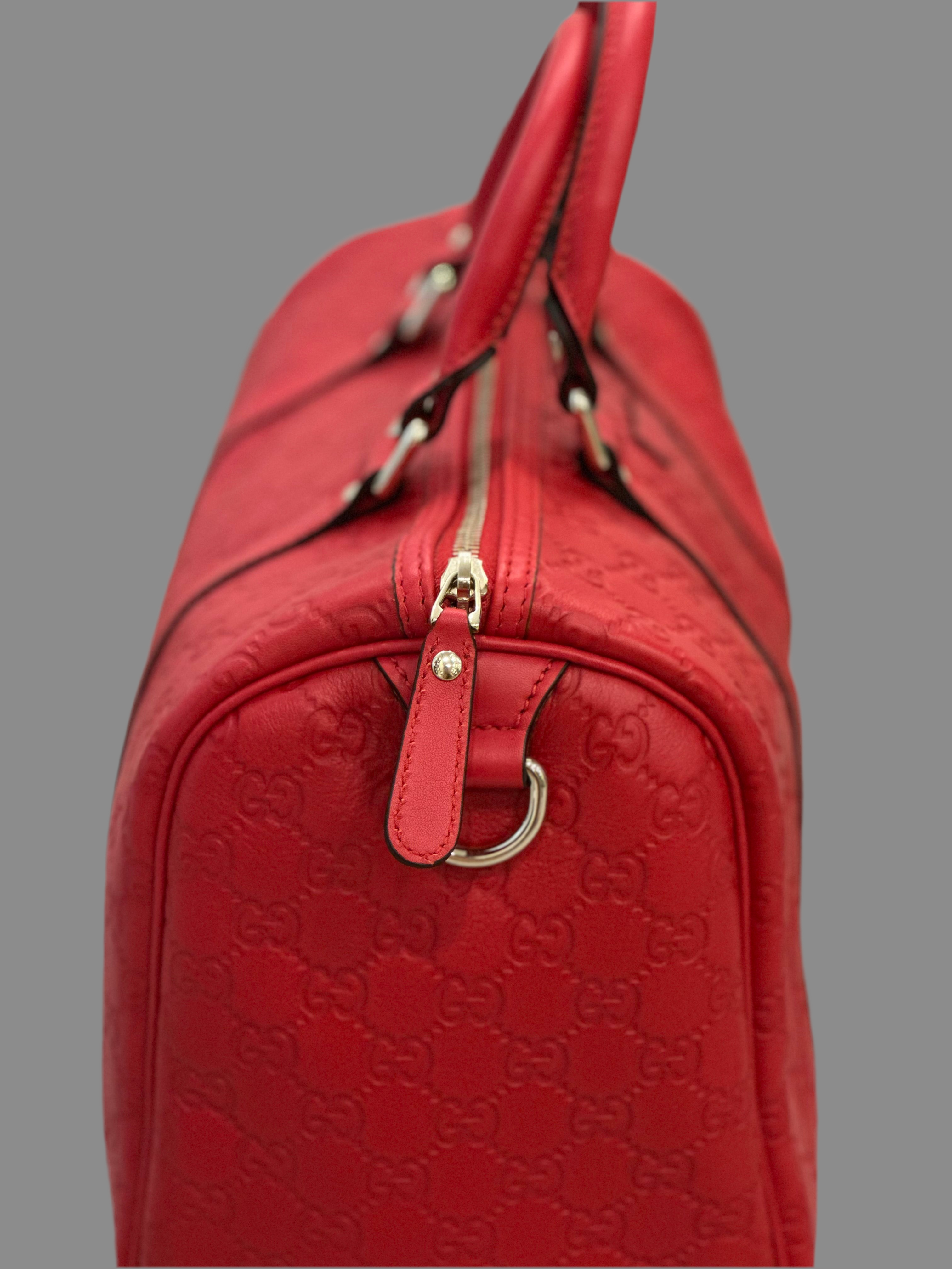Gucci GG Boston Medium Top Handle Monogram Satchel Handbag
