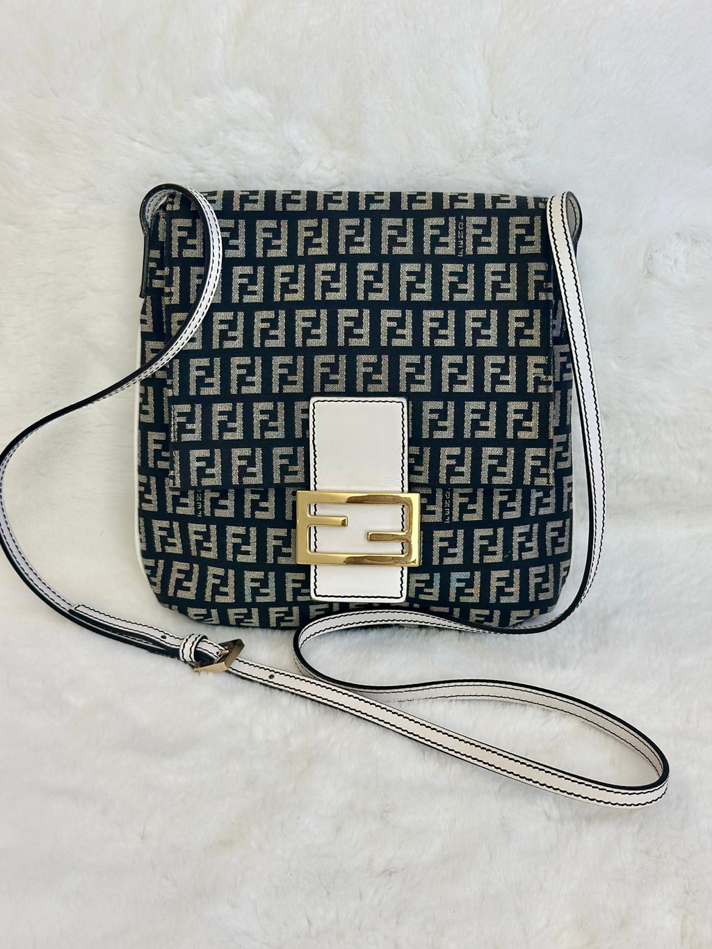 Fendi Zucchino Canvas crossbody Bag