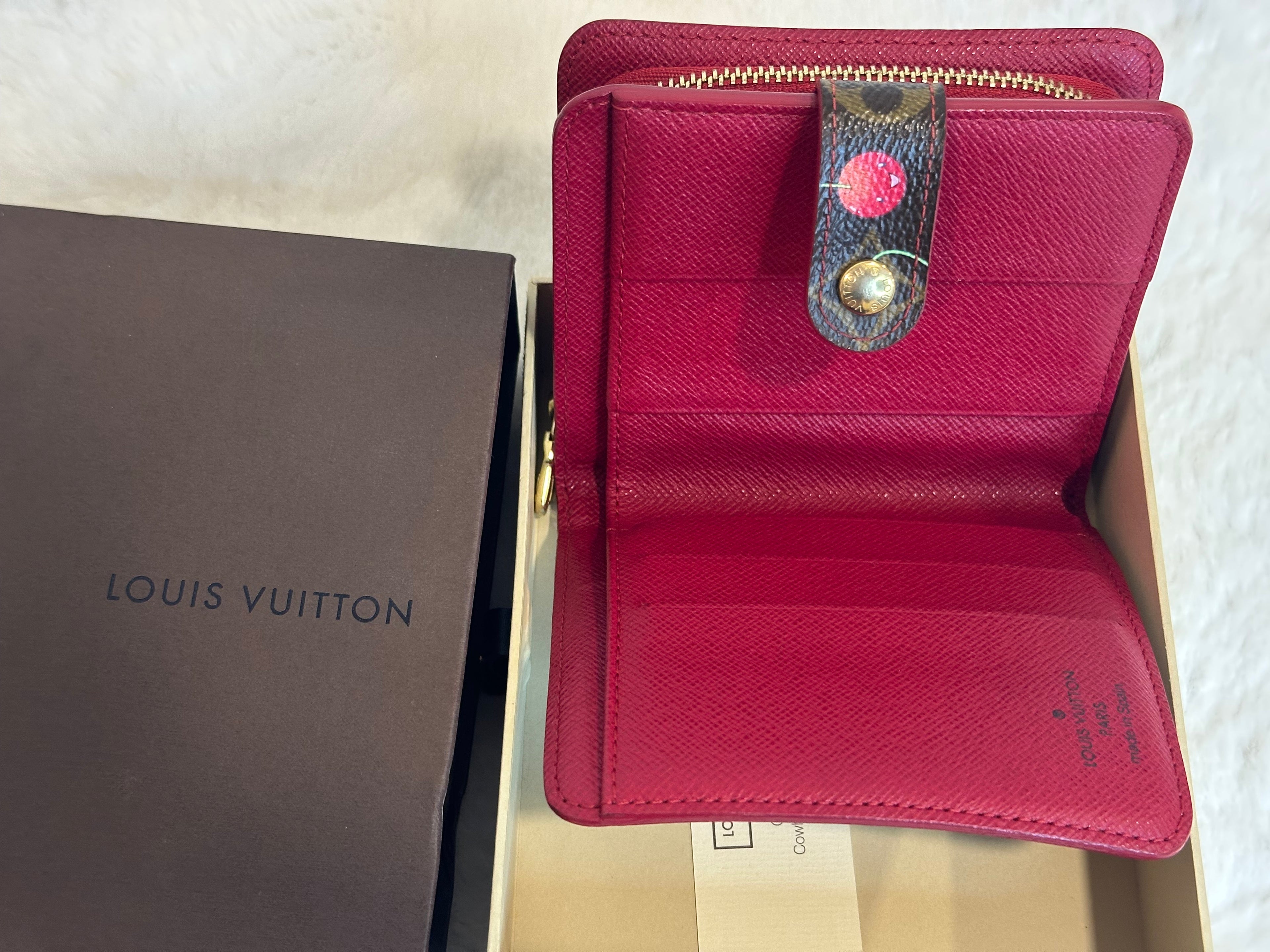 Louis Vuitton Monogram Cerises Compact Zipper Wallet