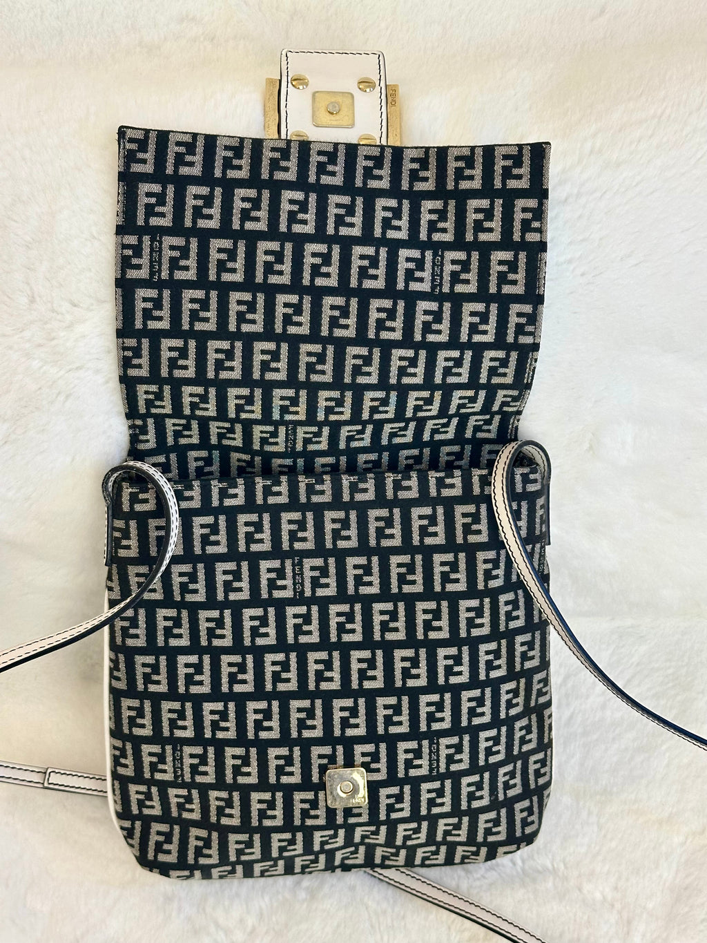 Fendi Zucchino Canvas crossbody Bag