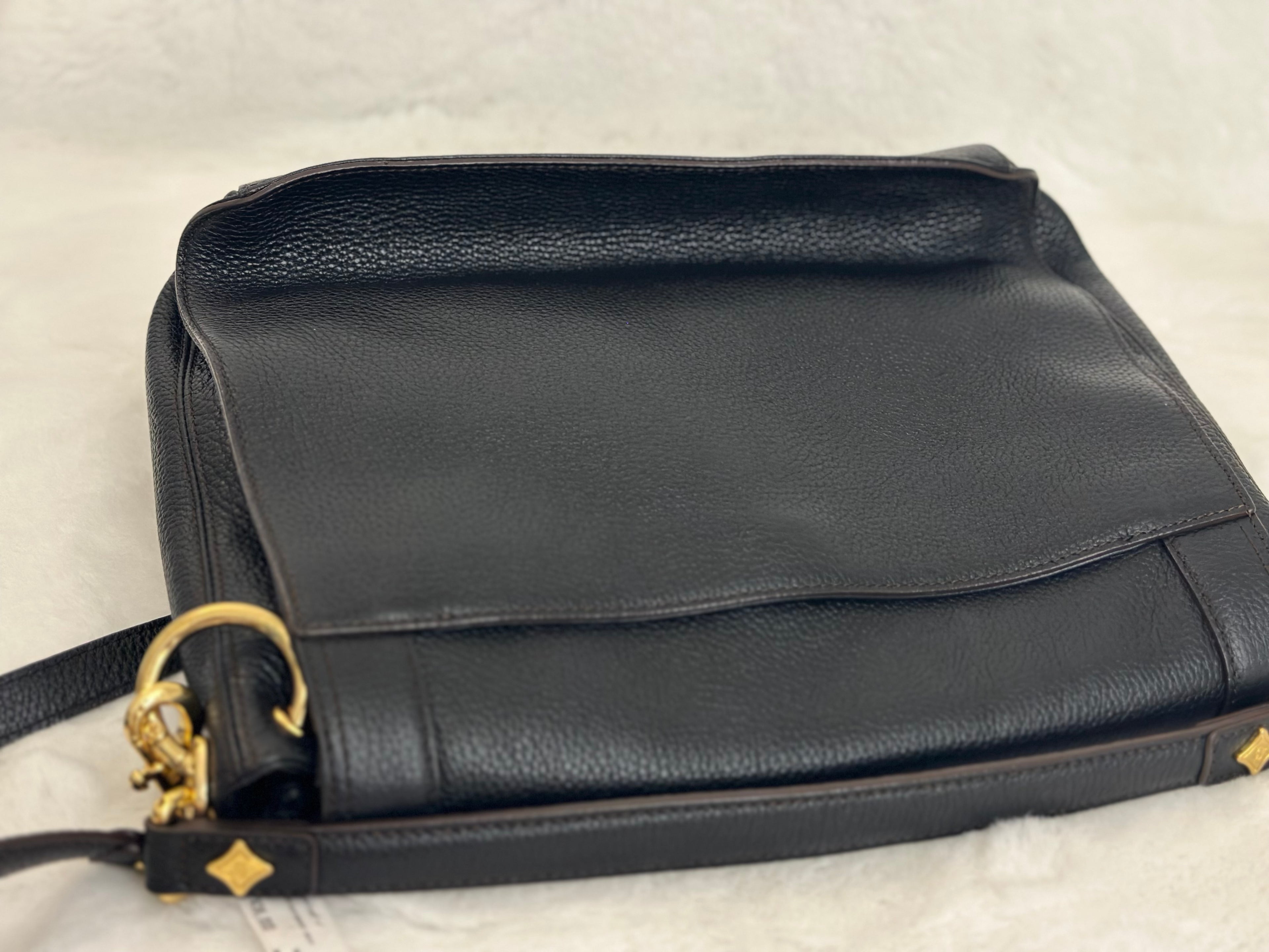 MCM Black leather Messenger Bag