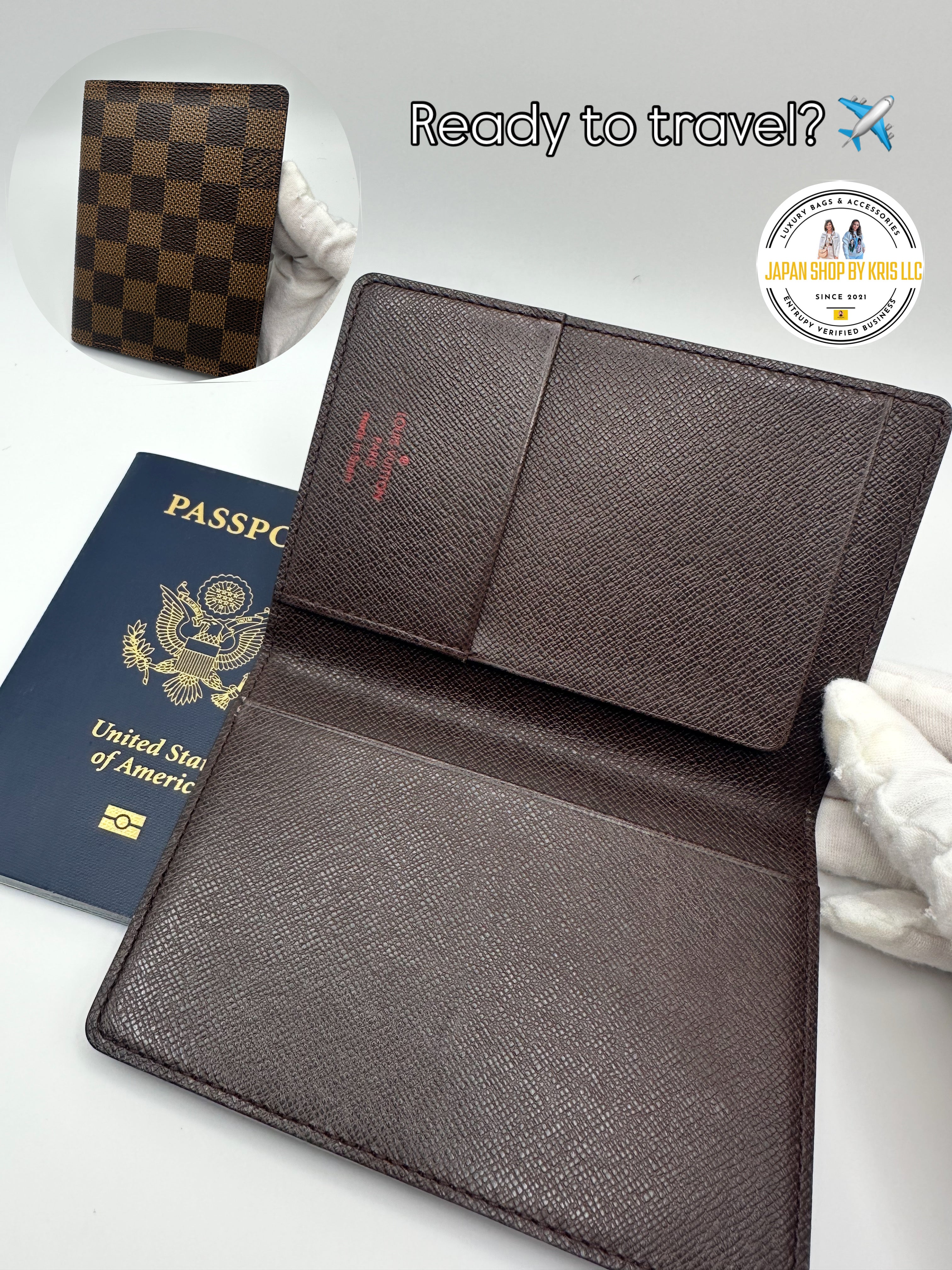 Louis Vuitton Damier Ebene Passport Holder