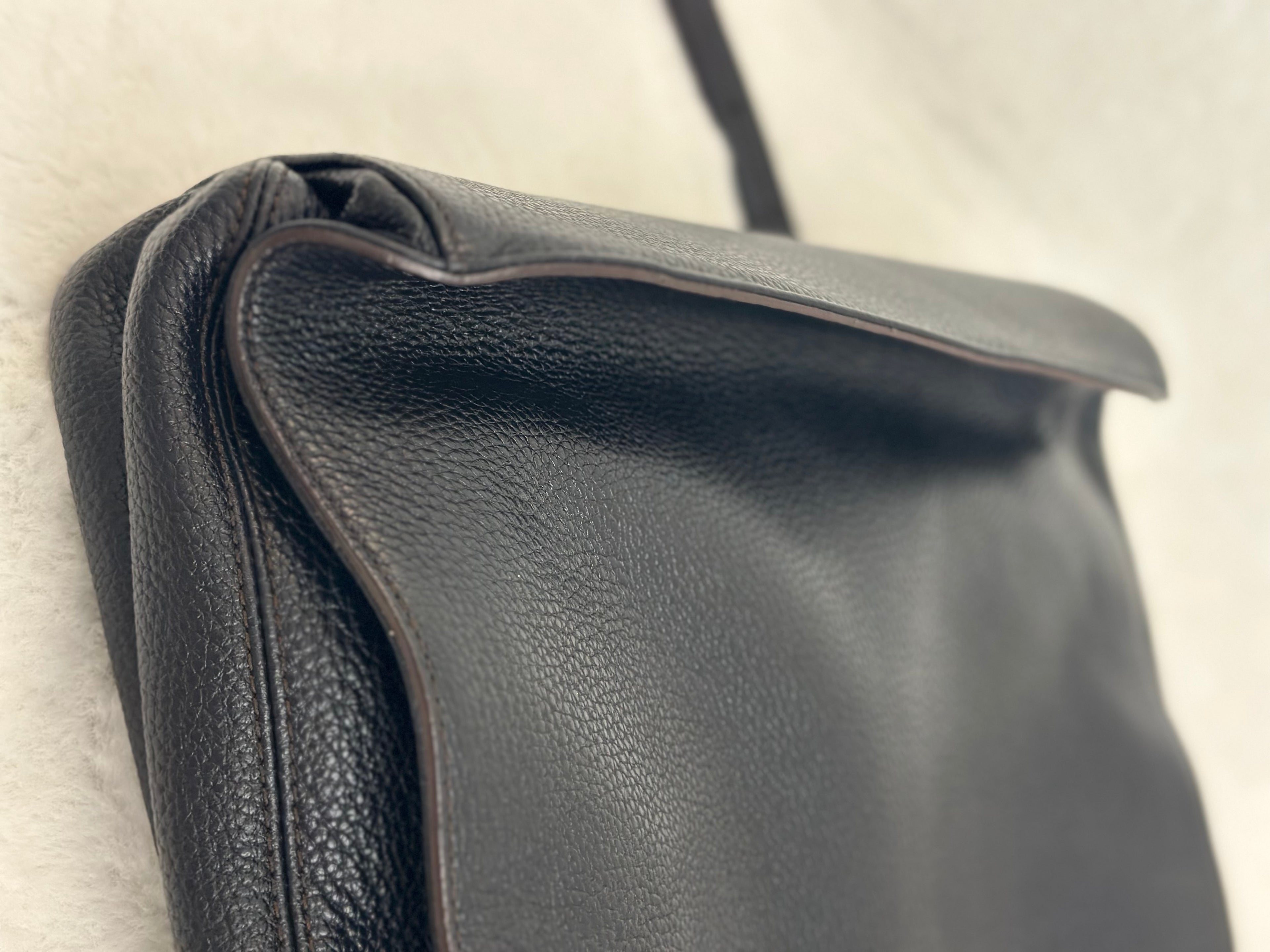 MCM Black leather Messenger Bag