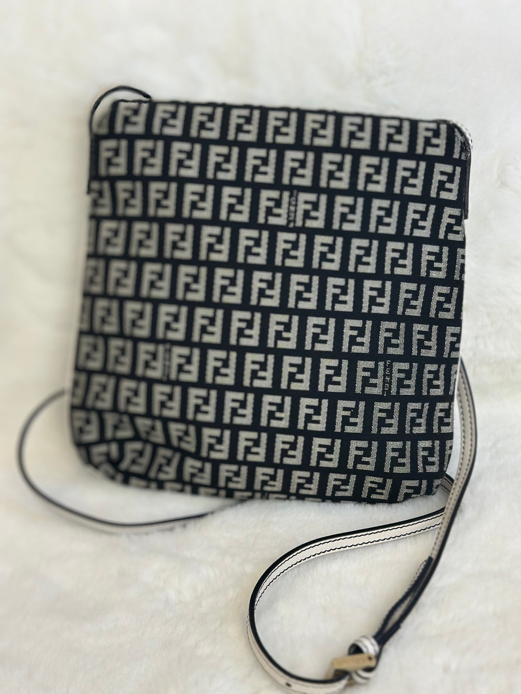 Fendi Zucchino Canvas crossbody Bag
