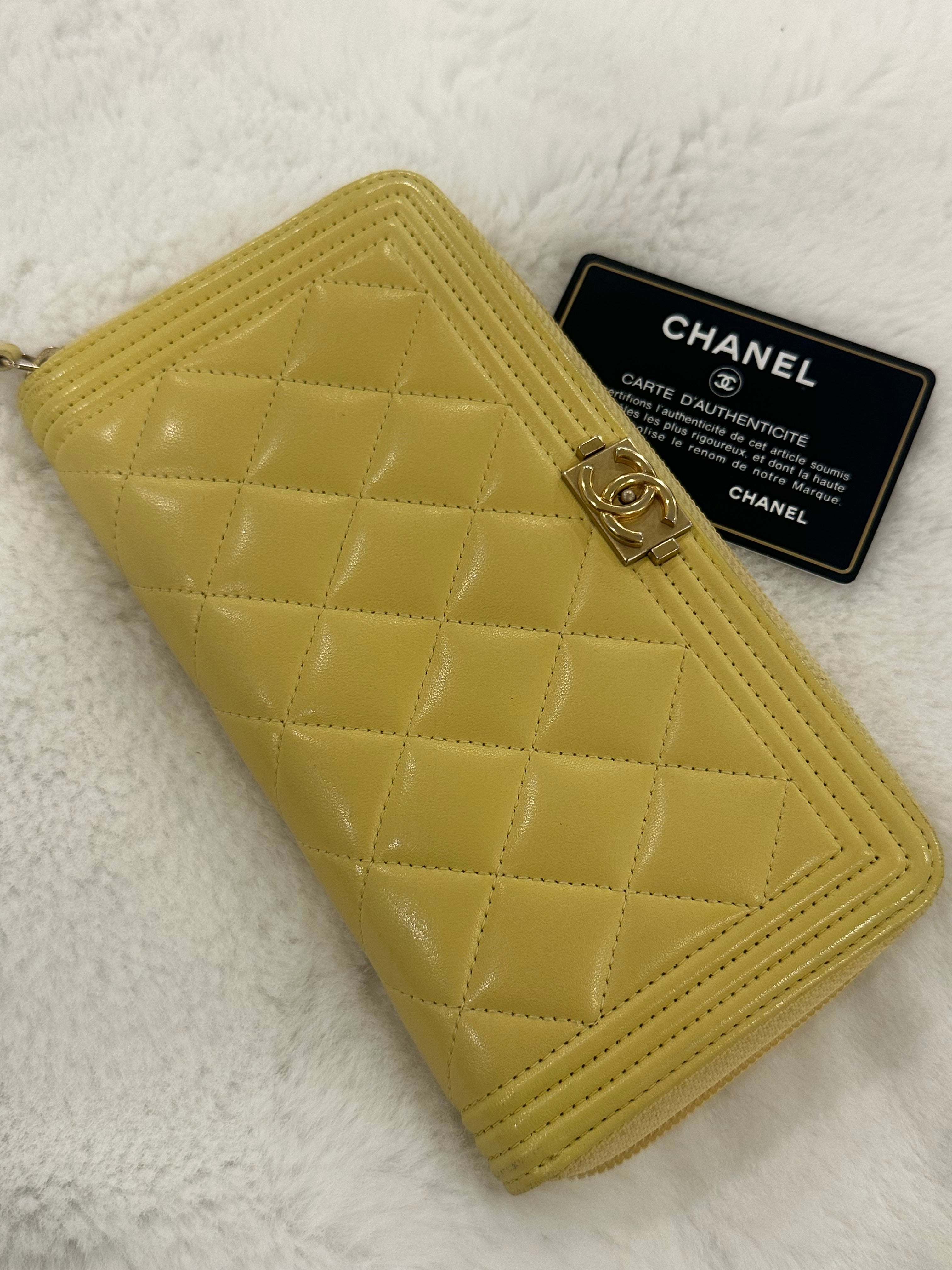 Chanel Boy Zippy Wallet