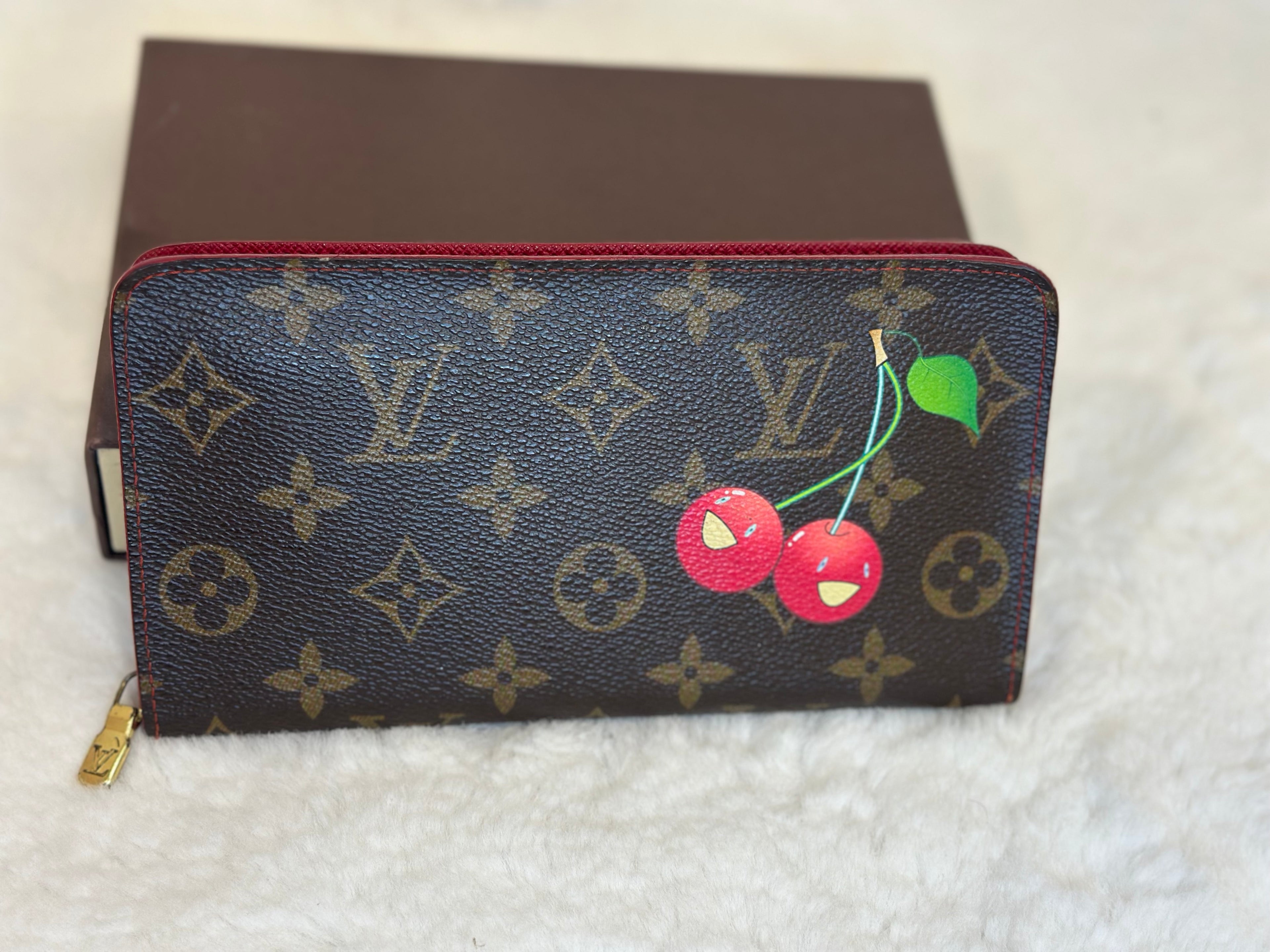 Louis Vuitton Monogram Cherry x Takashi Murakami Zippy Coin Purse Wallet