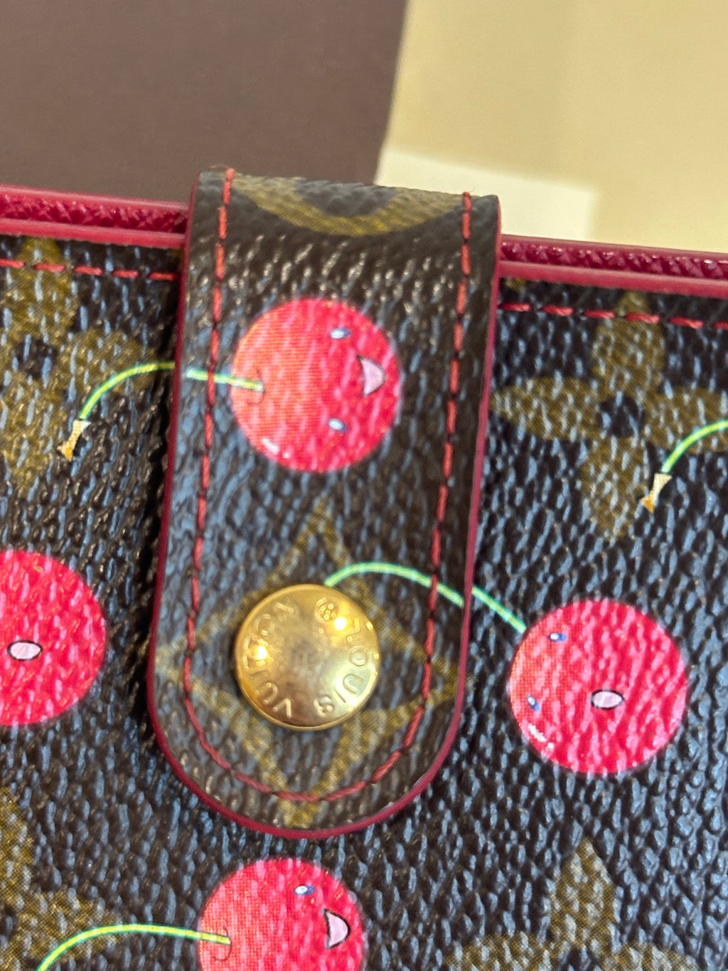 Louis Vuitton Monogram Cerises Compact Zipper Wallet